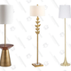 Rivet Mid Century Modern Floor Lamp, $179
Safavieh Lighting Georgiana Gold Leaf Floor Lamp, $132
Rivet Mid-Century Modern Stand Floor Lamp, $90